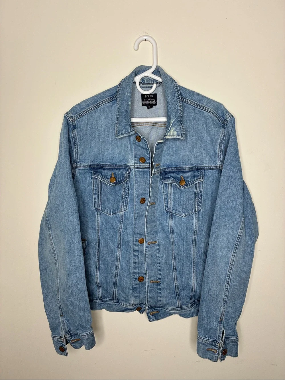 J. Crew Light Blue Denim Jacket with Branded Label